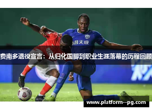 费南多退役宣言：从归化国脚到职业生涯落幕的历程回顾